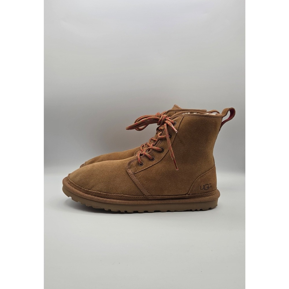 UGG Neumel High Women's Boots 11 Chestnut Suede Wool Lined Chukka 1120728